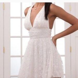 Nwt lulu's white mini dress